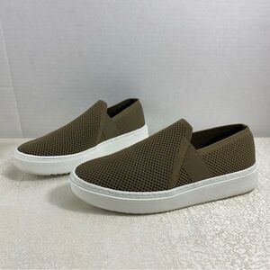 Eileen Fisher Size 9 Brown Slip-On Sneakers Platform Comfy Walking Shoes